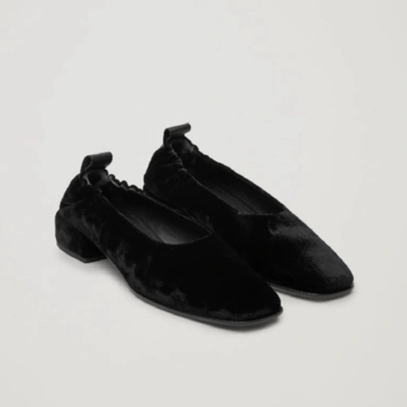 COS Black Velvet Women's Shoes - Picture 3 of 12